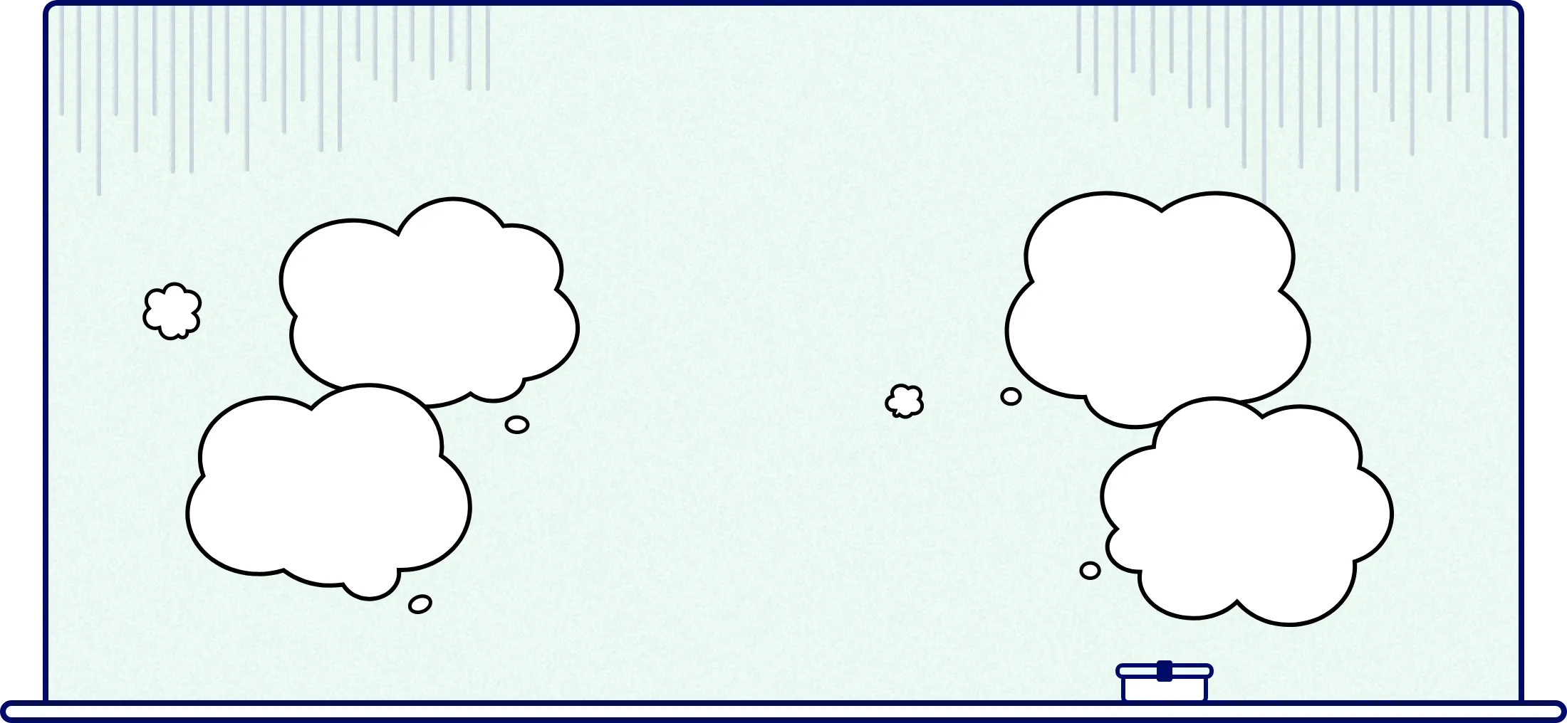 黒板と吹き出し