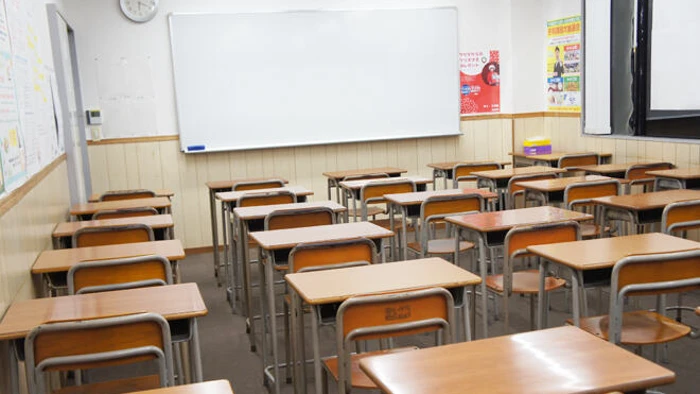 広い教室でゆとりを持って授業を受ける事ができます！