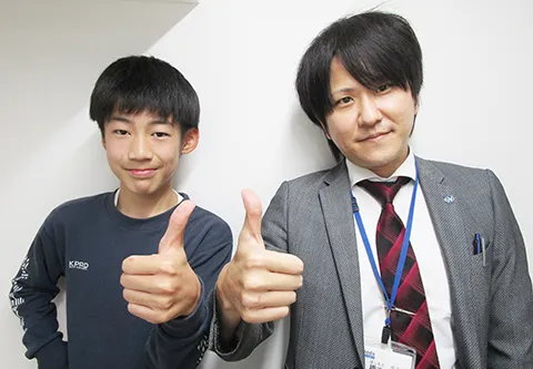 定期テスト100点獲得した生徒01