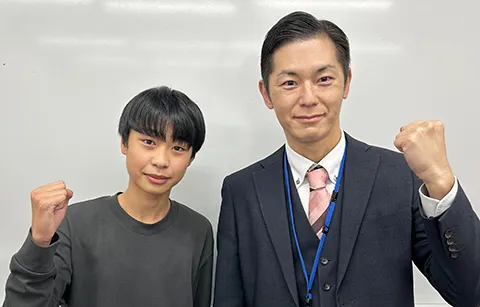 定期テスト100点獲得した生徒01