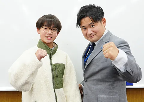 定期テスト100点獲得した生徒01