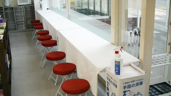 食事スペースも完備！