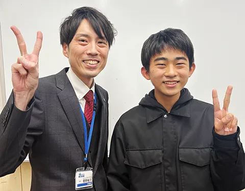 定期テスト100点獲得した生徒01