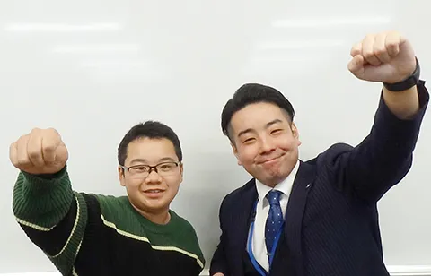 定期テスト100点獲得した生徒01