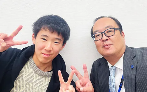 定期テスト100点獲得した生徒01