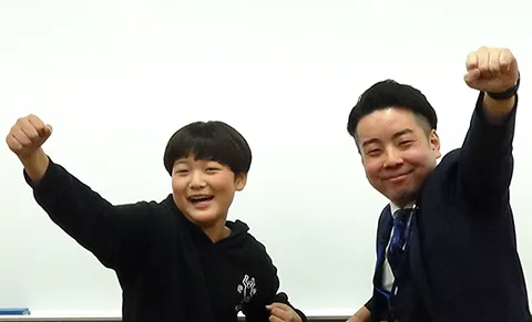 定期テスト100点獲得した生徒01